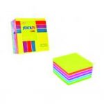 STICK N 76X76MM 400 SHEETS CUBE NEON-01